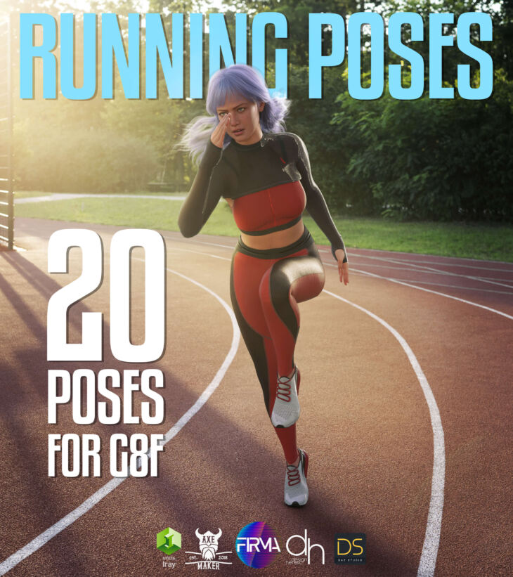 Running Poses – Pose Pack_DAZ3DDL