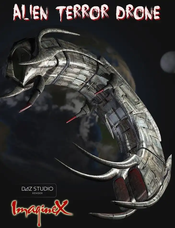 SciFi Alien Terror Drone_DAZ3DDL