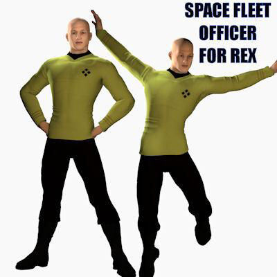 Space Fleet Officer for Rex – Poser_DAZ3DDL