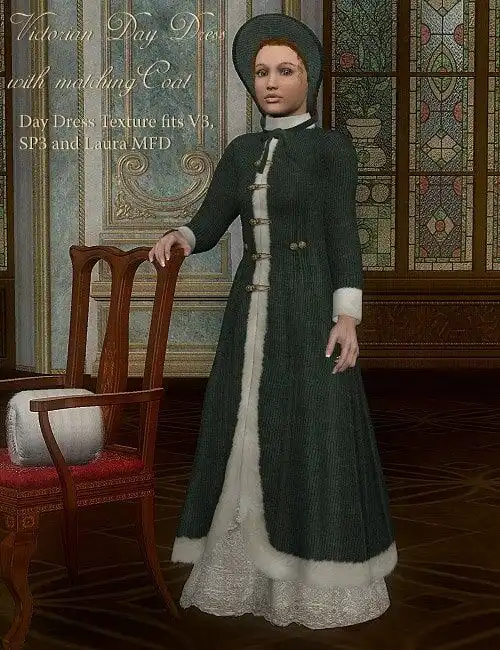 Victorian Day Dress and Coat_DAZ3DDL