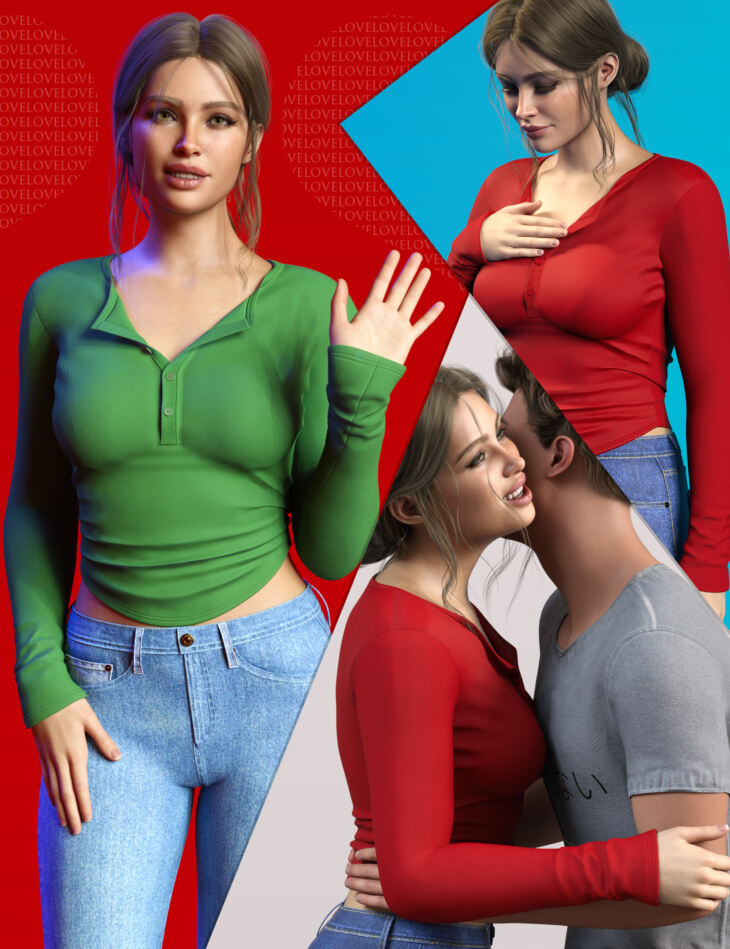Z Exchanging Greetings Poses for Genesis 9 and 8_DAZ3DDL