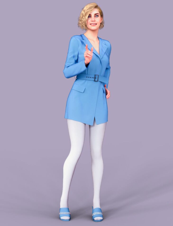 dForce GI Outfit for Genesis 8 and 8.1 Females_DAZ3D下载站