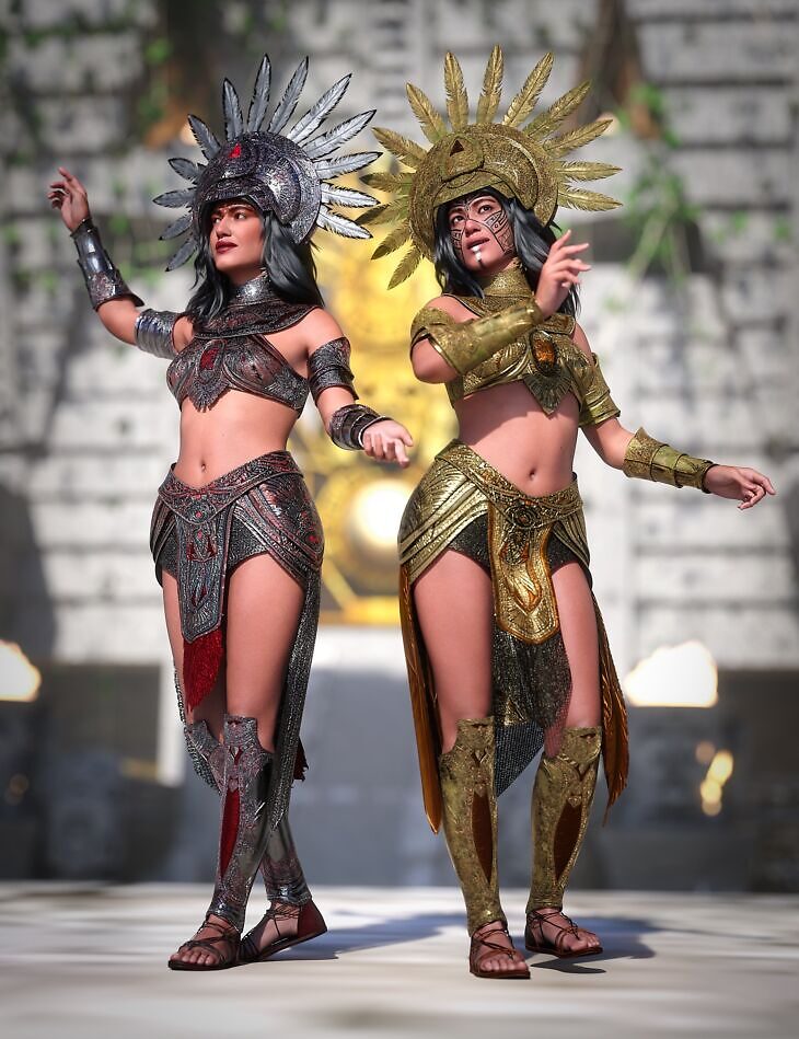 dForce Sun Queen Outfit Texture Add-On_DAZ3DDL