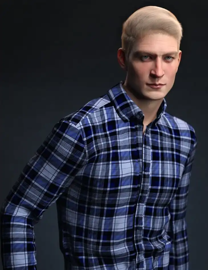 CGI Emerson Character and Hair for Genesis 9_DAZ3D下载站