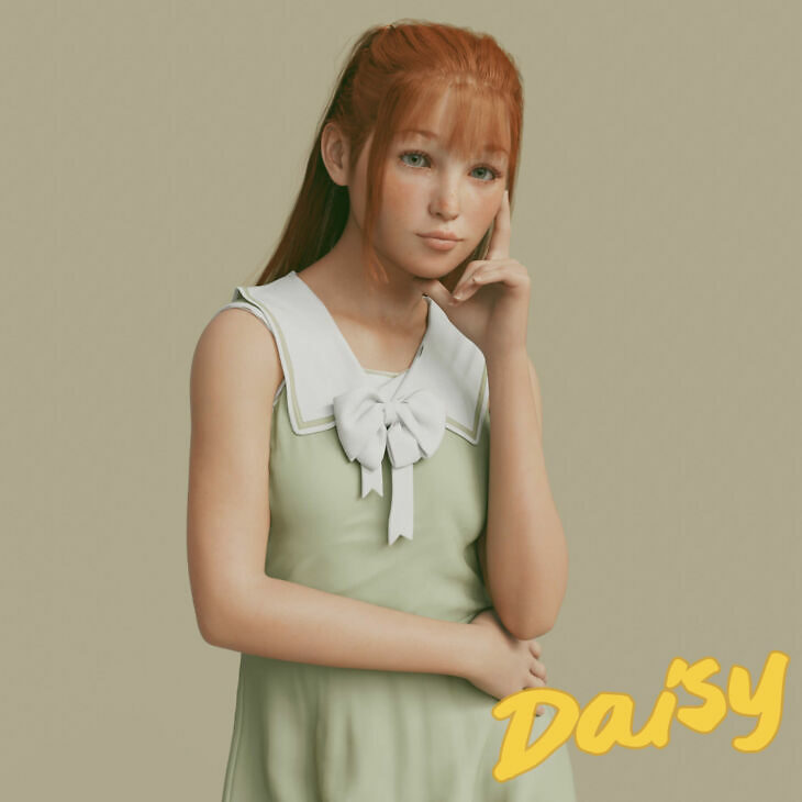 Daisy Character Morph for Genesis 8 Female_DAZ3D下载站