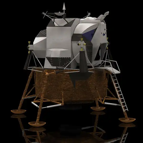 Eagle Lunar Lander (for Poser)_DAZ3D下载站