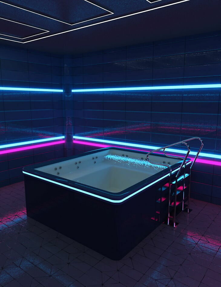 FH Neon Hot Tub_DAZ3D下载站