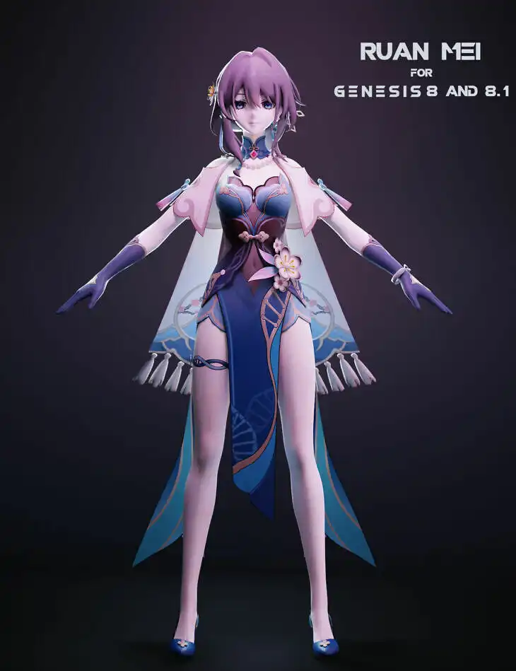 Ruan Mei For Genesis 8 and 8.1 Female_DAZ3D下载站