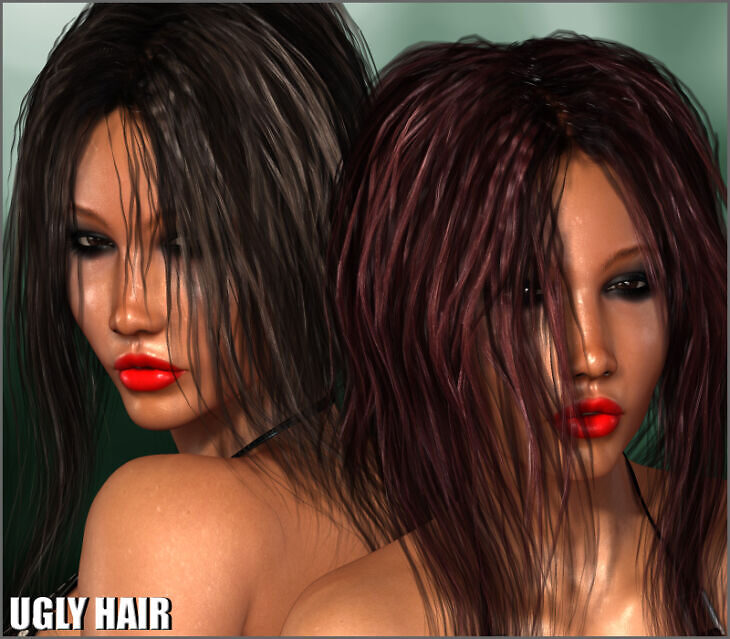 UGLY Hair_DAZ3DDL