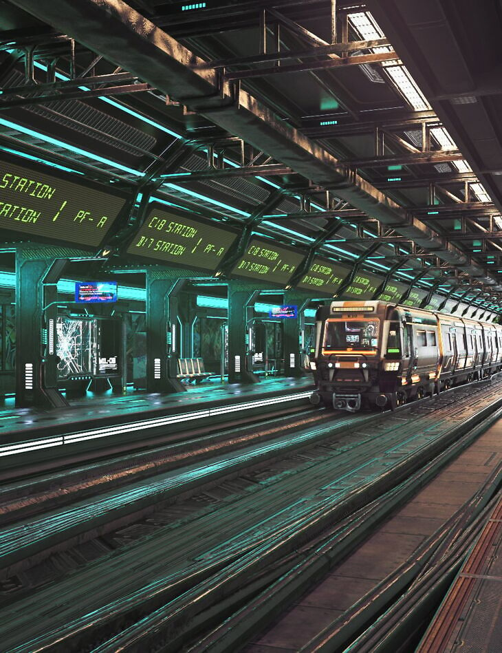 XI Cyberpunk Metro Station_DAZ3DDL