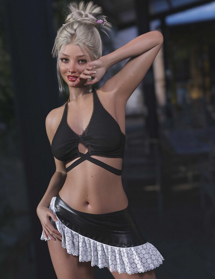 dForce Late Date Outfit for Genesis 9_DAZ3D下载站