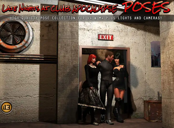 i13 Club Apocalypse POSES_DAZ3D下载站