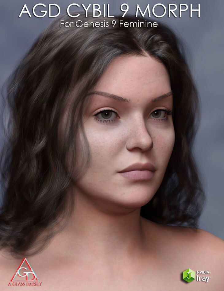 AGD Cybil Character Morph for Genesis 9_DAZ3D下载站