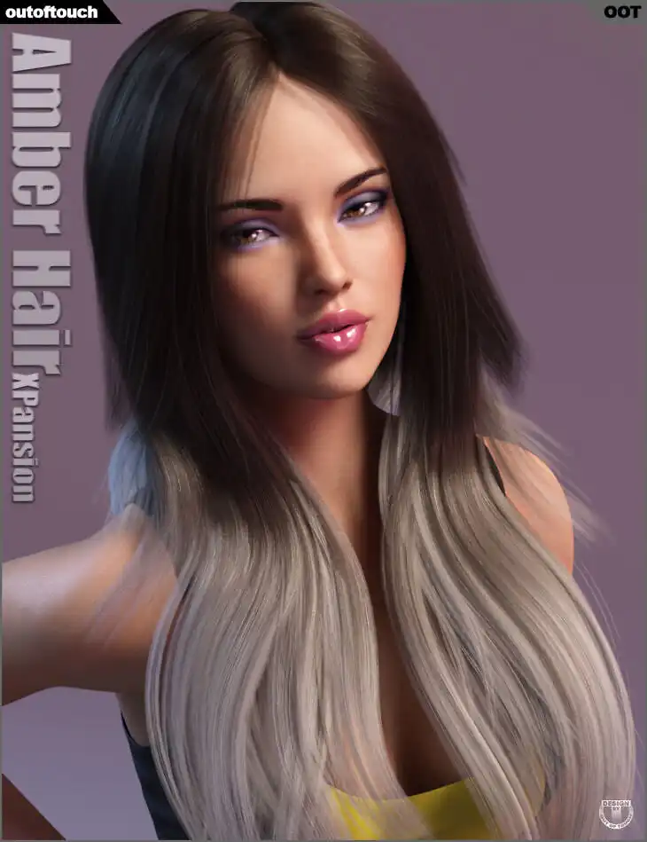 Amber Hair Iray Texture XPansion_DAZ3D下载站