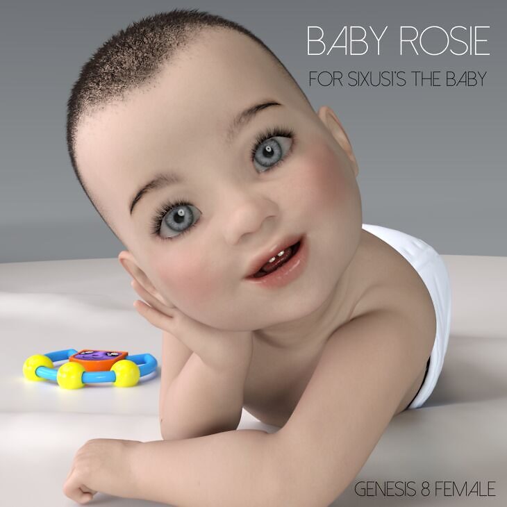 Baby Rosie character and expressions add-on for Sixus1’s The Baby_DAZ3D下载站