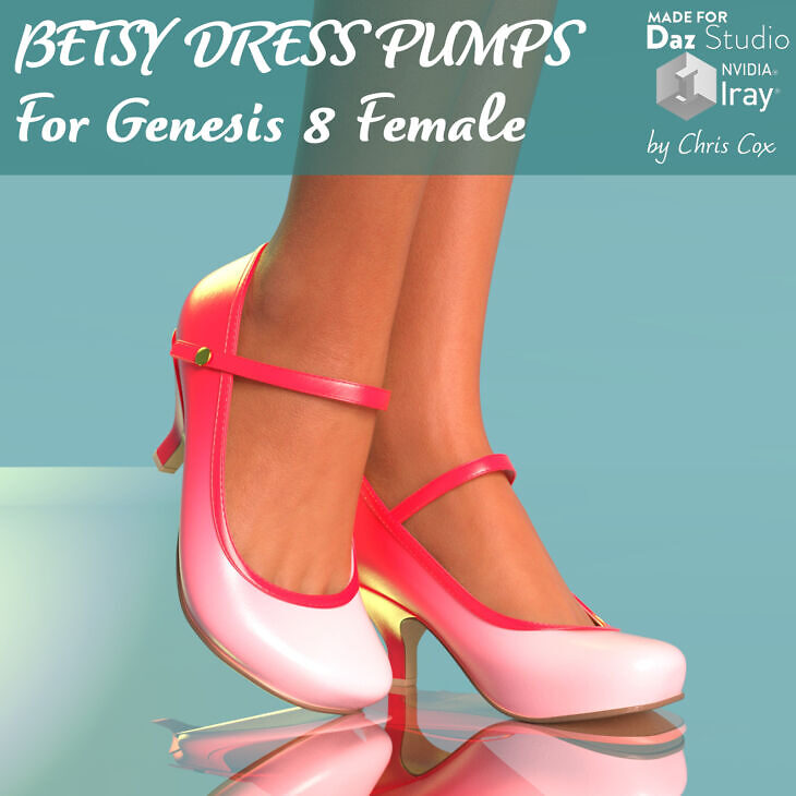 Betsy Dress Pumps for Genesis 8 Female_DAZ3D下载站