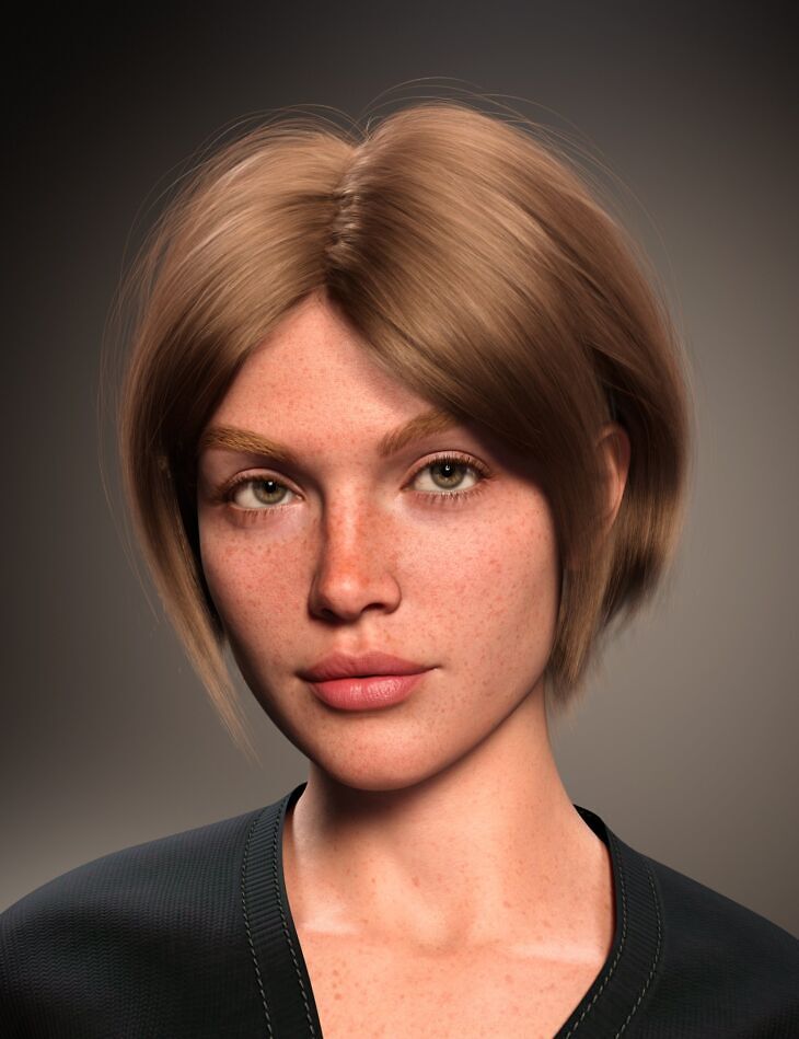 FE Short Cropped Hair for Genesis 9_DAZ3DDL