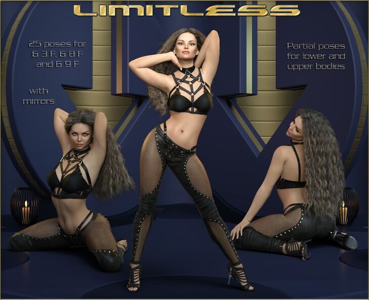 Limitless – Poses G9F-G8F-G3F_DAZ3D下载站