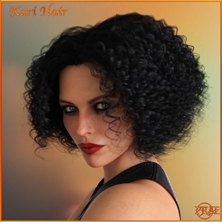 Prae-Kari Hair For G8/G9 Daz_DAZ3D下载站