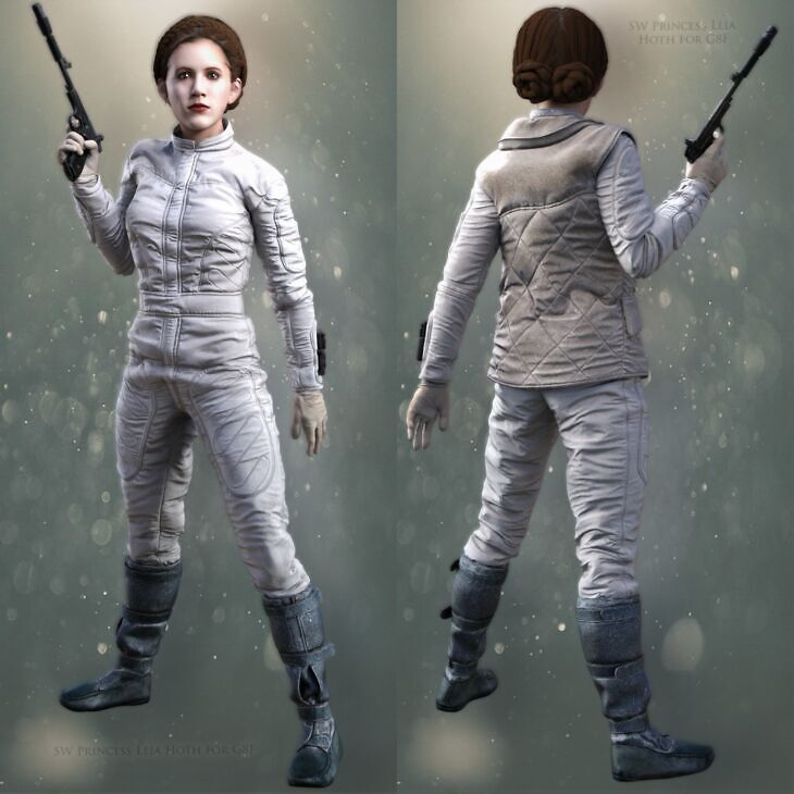 SW Princess Leia Hoth for G8F_DAZ3D下载站