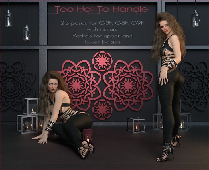 Too Hot To Handle – Poses G9F-G8F-G3F_DAZ3D下载站