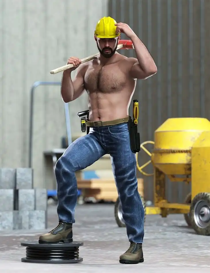 Tool Man Poses for Genesis 9 Masculine_DAZ3D下载站