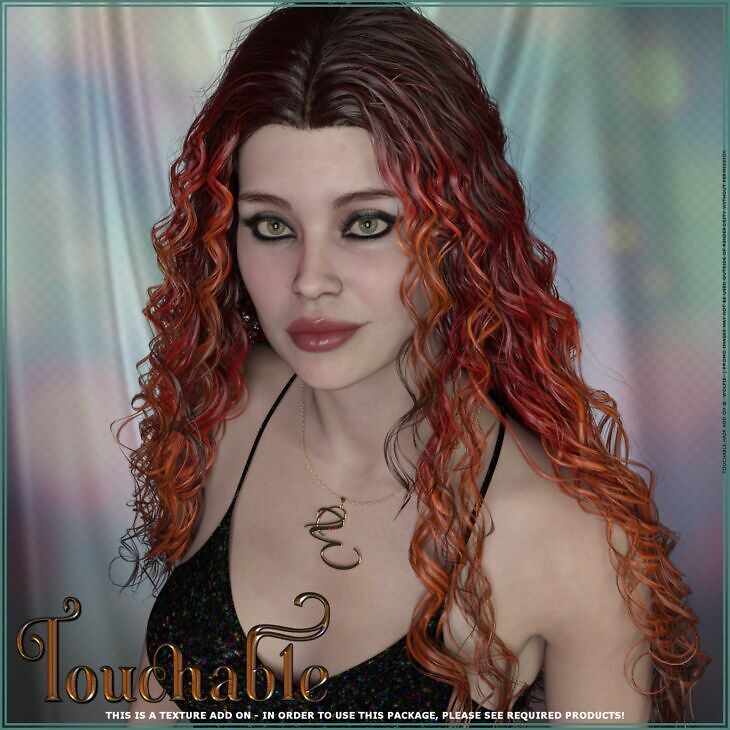 Touchable Wet Style Curly_DAZ3D下载站