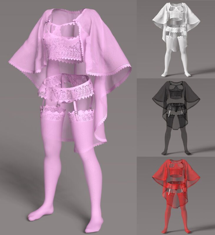 dForce Cape Lingerie for Genesis 8/8.1 Female_DAZ3DDL