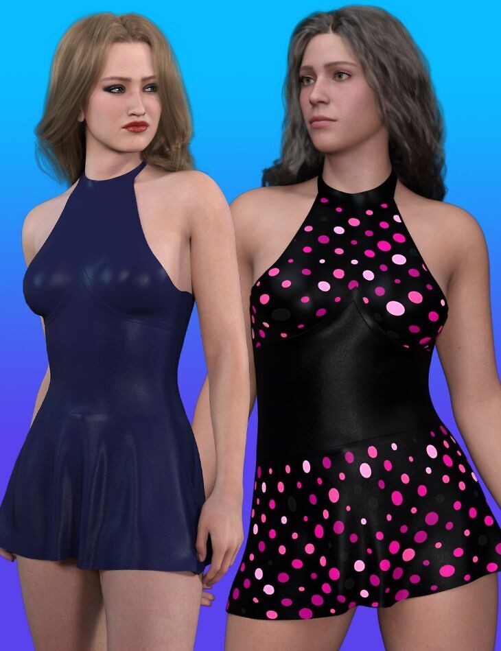 dForce Honey Mini Dress for Genesis 9_DAZ3DDL