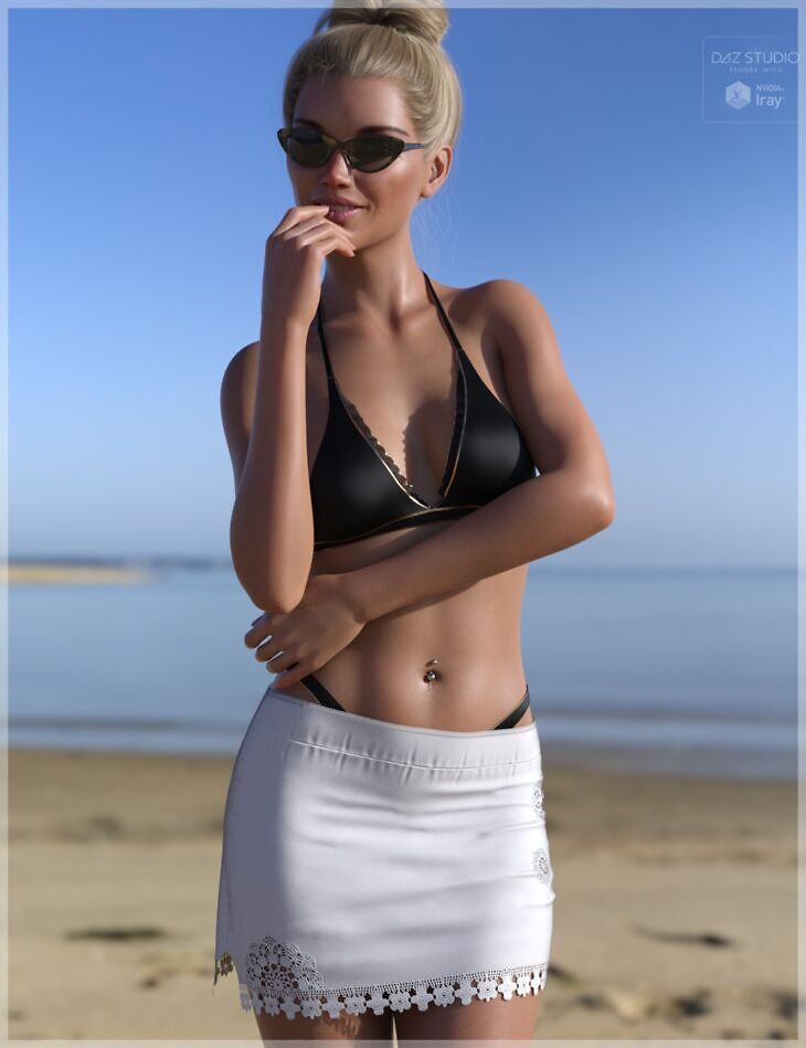 dForce Mini Beach Skirt G8G8.1F_DAZ3DDL