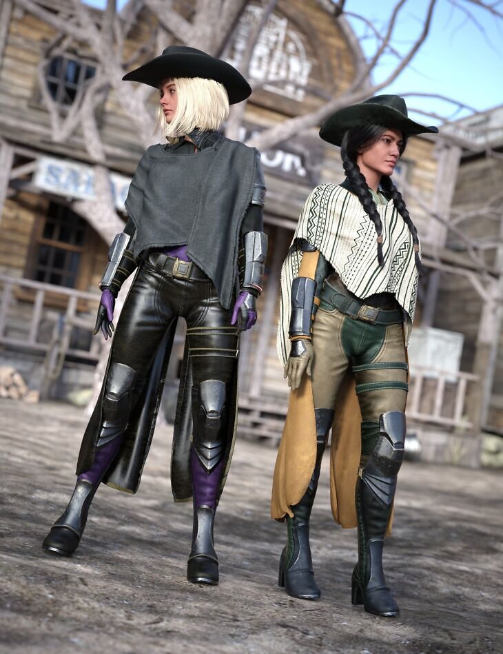 dForce Stellar Cowgirl Outfit Texture Add-On_DAZ3DDL