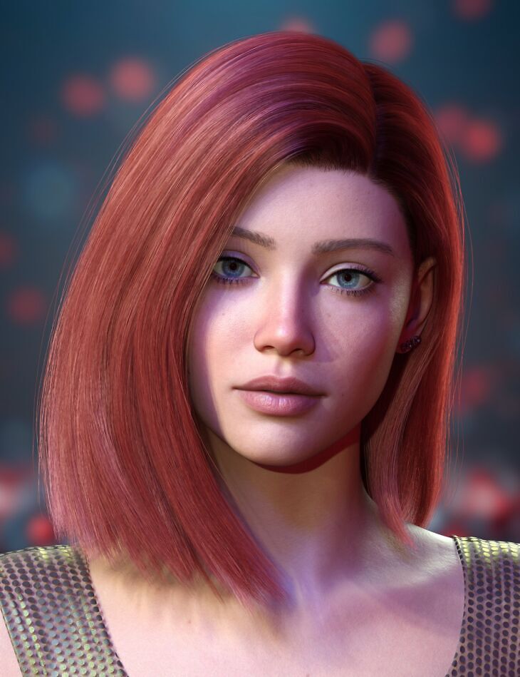 ALO Elara Hair and Hair Clips for Genesis 9, 8, and 8.1 Female_DAZ3DDL