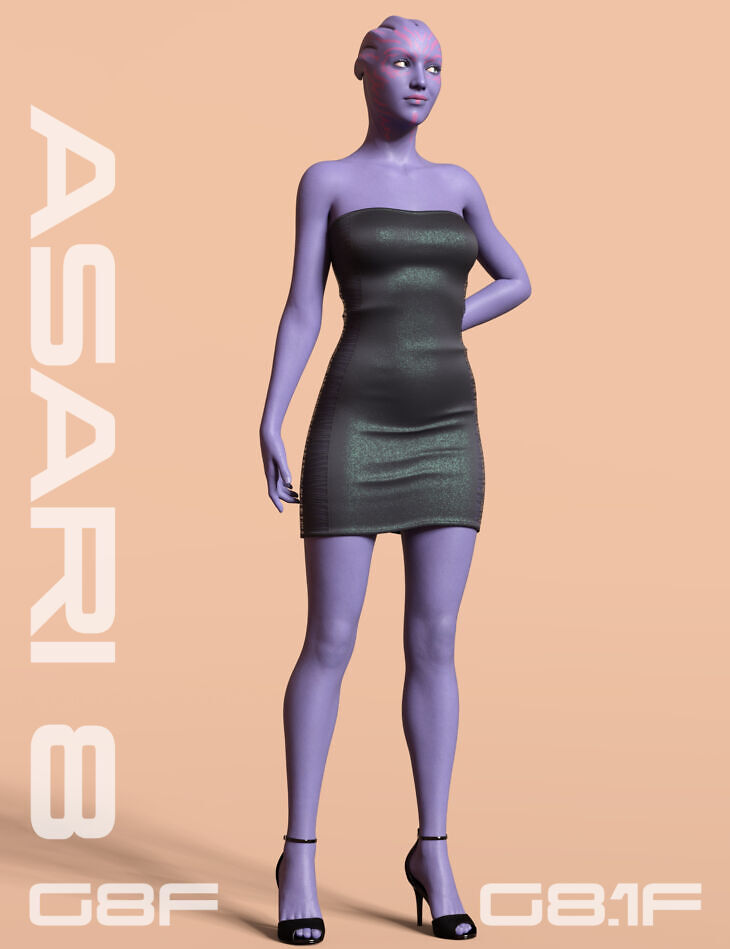 Asari for Genesis 8 Female & Genesis 8.1 Female_DAZ3D下载站