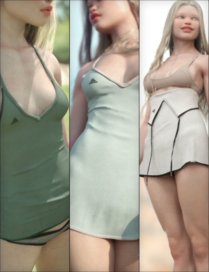 City Vibes Dress Variations Vol. 1 for Genesis 9, 8, and 8.1_DAZ3D下载站