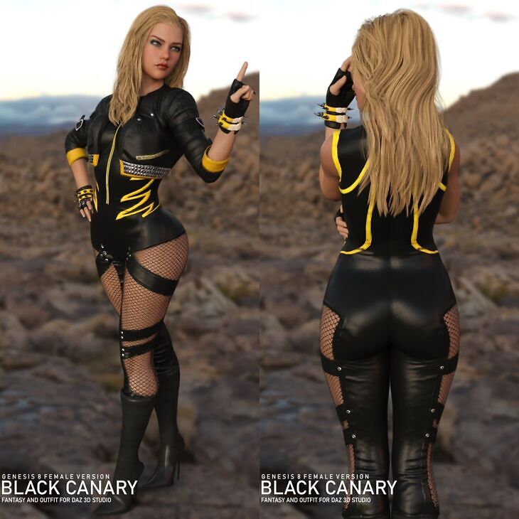 DC Black Canary For G8F_DAZ3D下载站