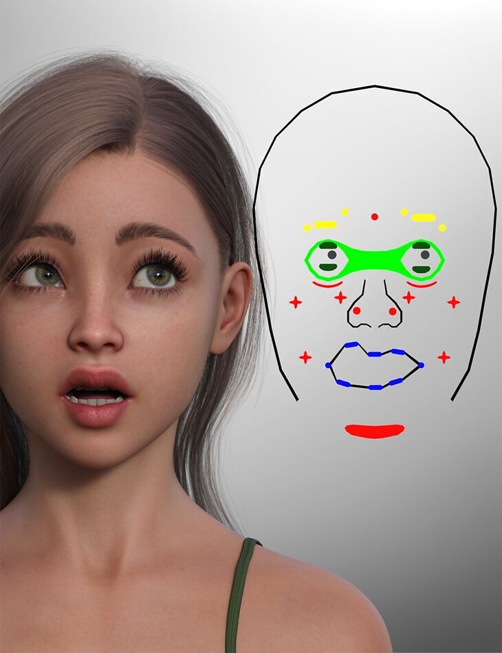 Face Control for Genesis 9_DAZ3D下载站