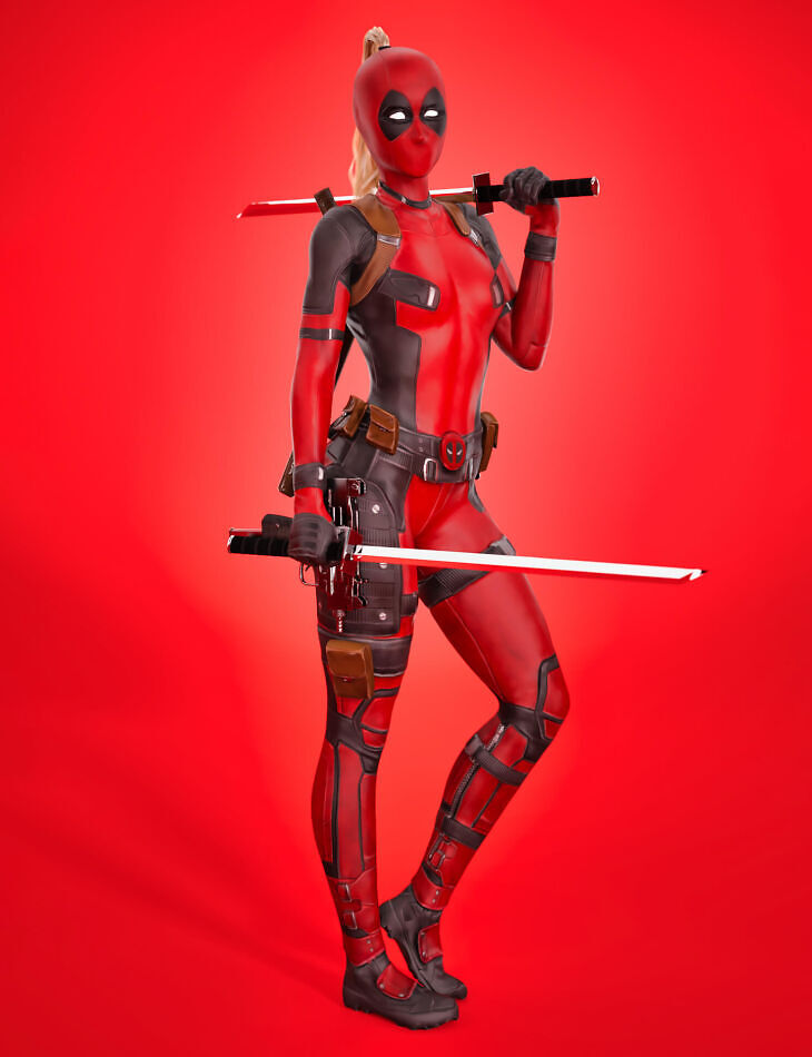 Lady Deadpool for Genesis 8 Female_DAZ3D下载站