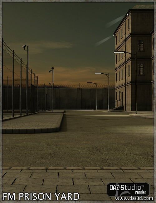 Prison Yard_DAZ3D下载站