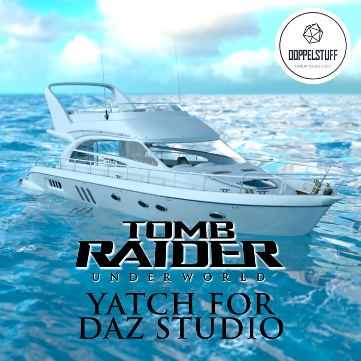 Tomb Raider Underworld Yatch for DAZ Studio_DAZ3D下载站