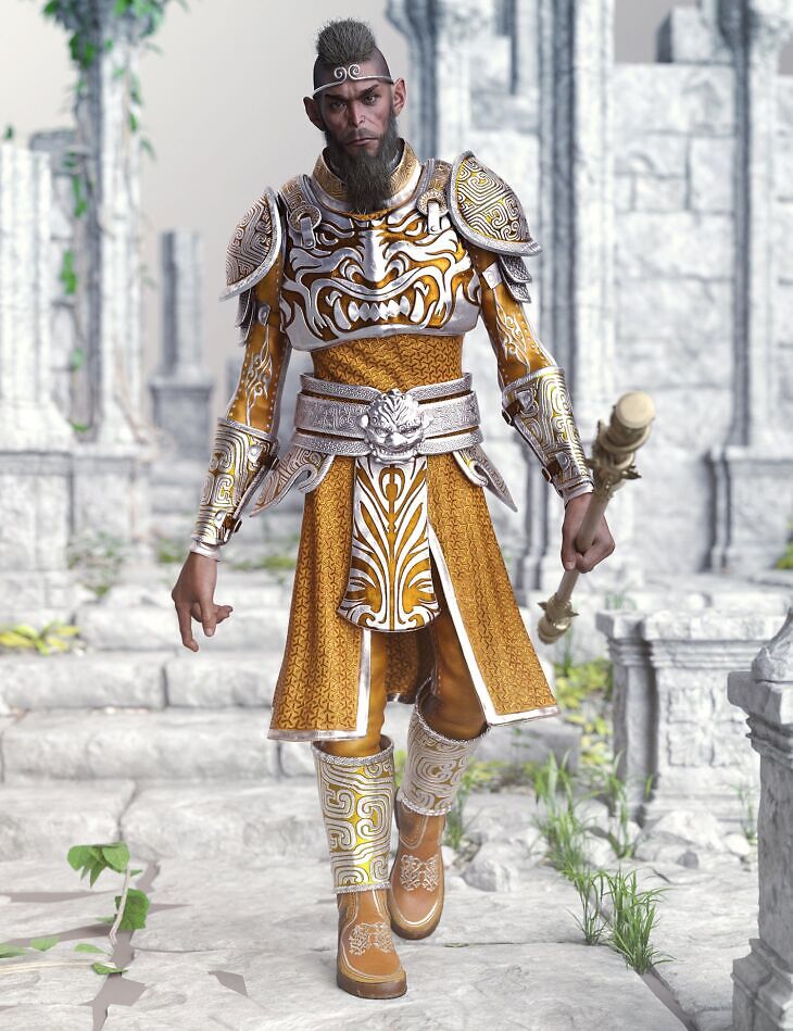 dForce Imperial King Armor Texture Add-On_DAZ3D下载站