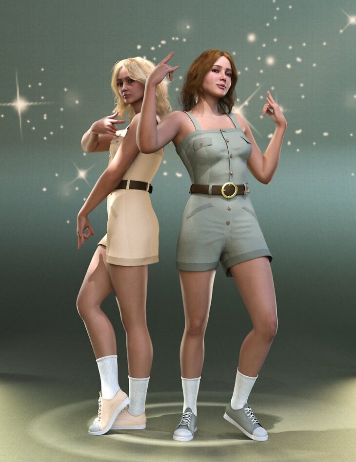 dForce MK Suspender Jumpsuit for Genesis 9_DAZ3DDL