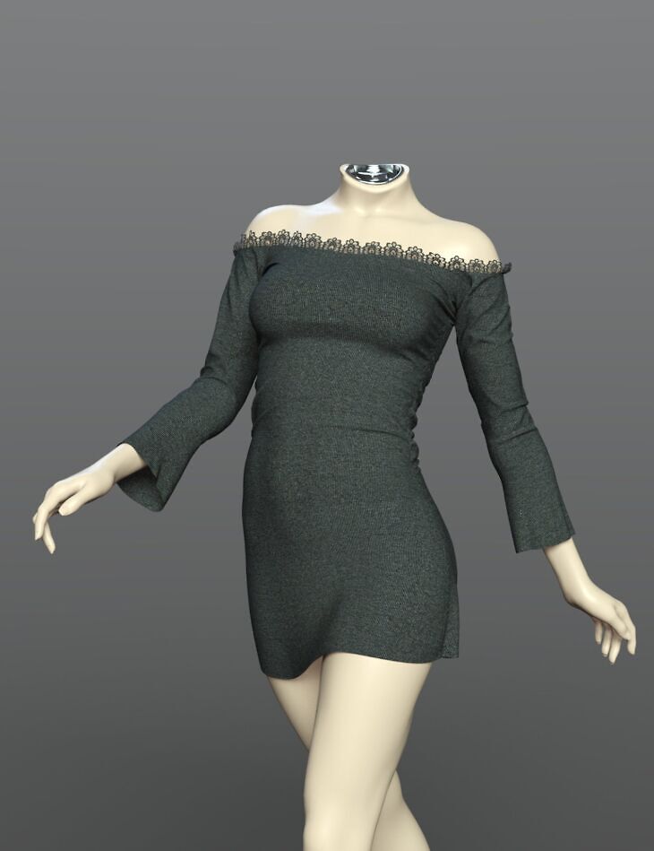 dForce SPR Bodycon Mini Skirt for Genesis 9_DAZ3DDL