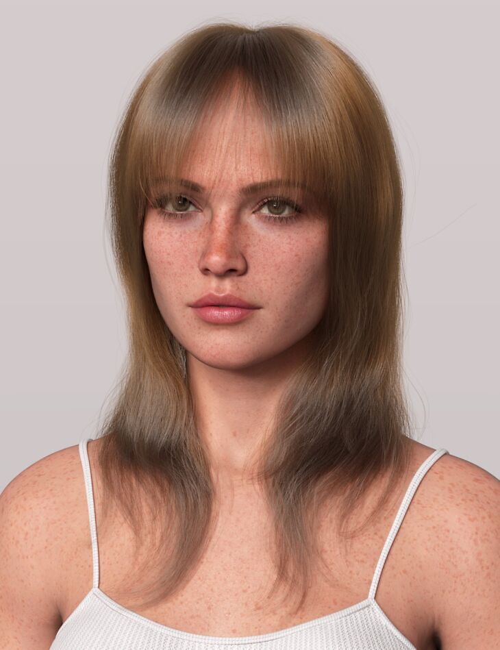 dForce Strand-Based Late Summer Bangs Style Hair for Genesis 9_DAZ3DDL