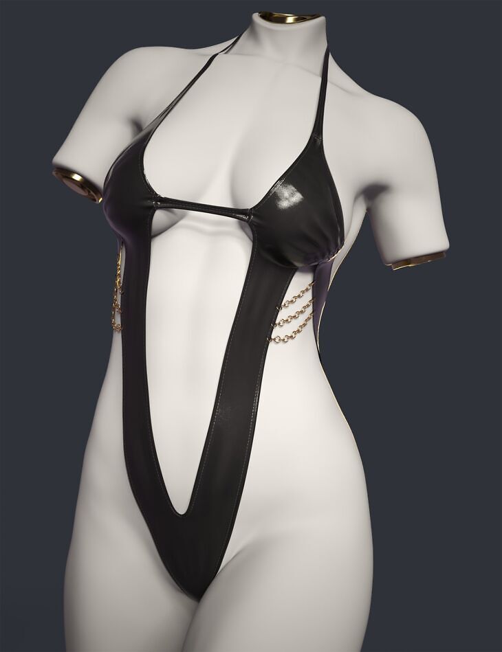 dForce Ultra Highcut Monokini for Genesis 9_DAZ3D下载站