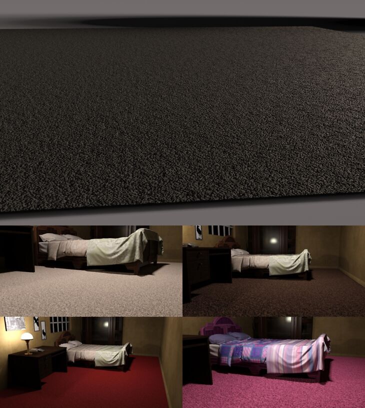 iRay Realistic Seamless Carpet Shader_DAZ3D下载站