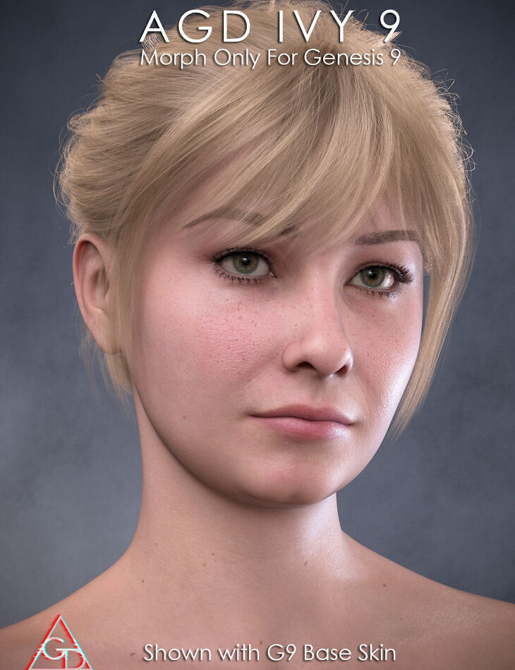 AGD Ivy Character Morph for Genesis 9_DAZ3D下载站