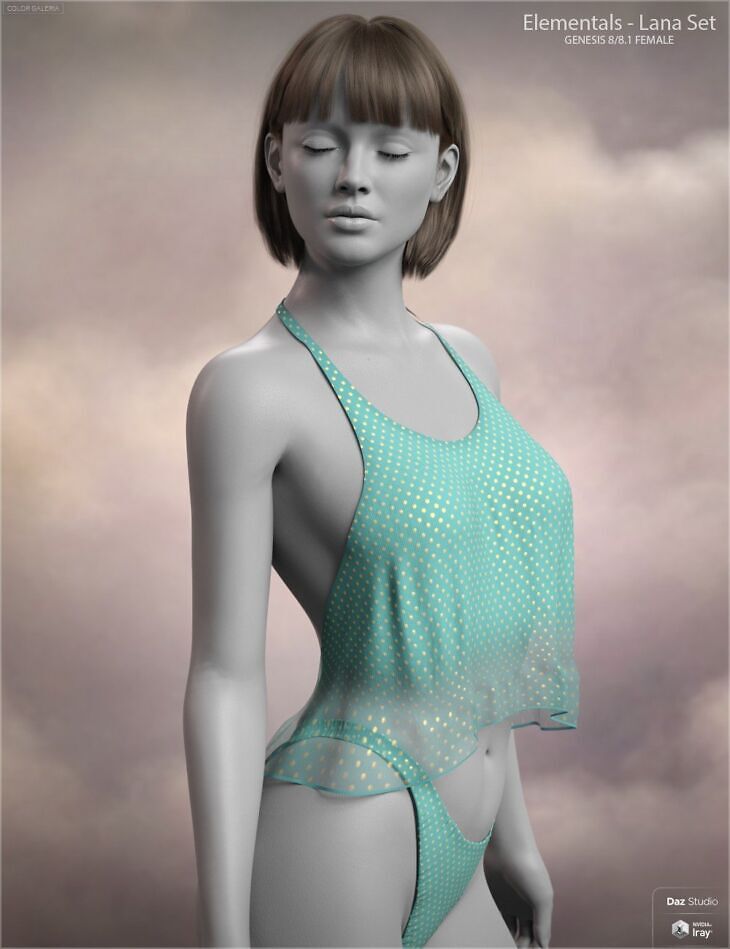 CGI Elementals – Lana Set for Genesis 8 and 8.1 Females_DAZ3DDL