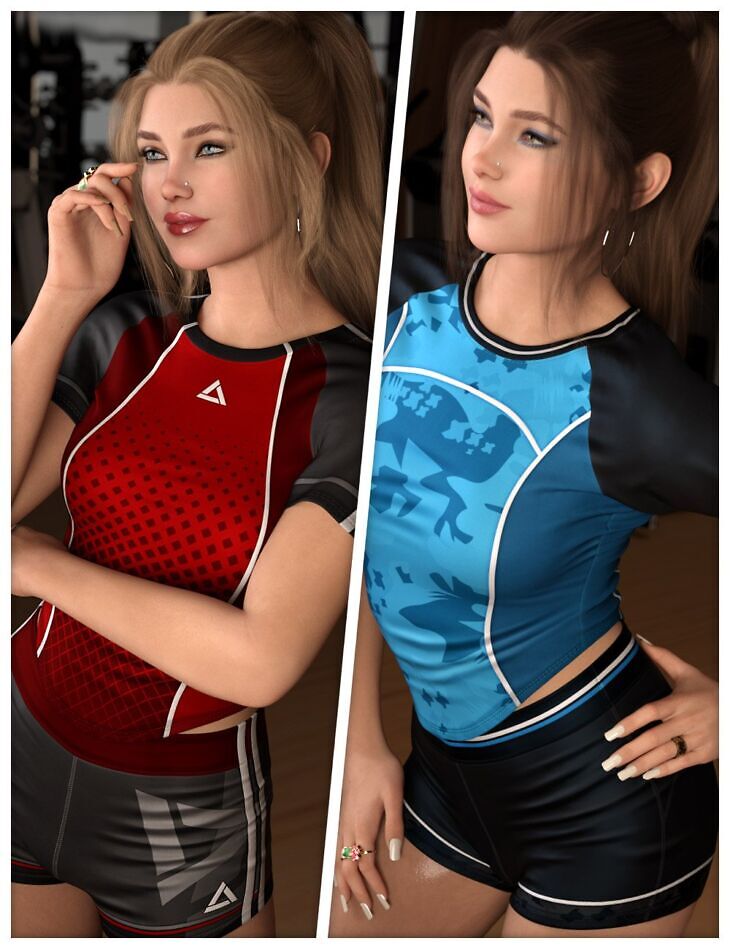 Exercising Textures for dForce SU Sports Clothes_DAZ3D下载站