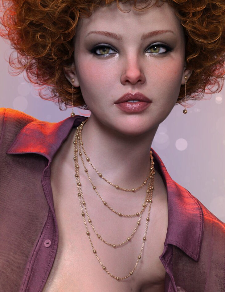 FK dForce Luxe Chains Two for Genesis 8, 8.1 and 9_DAZ3D下载站