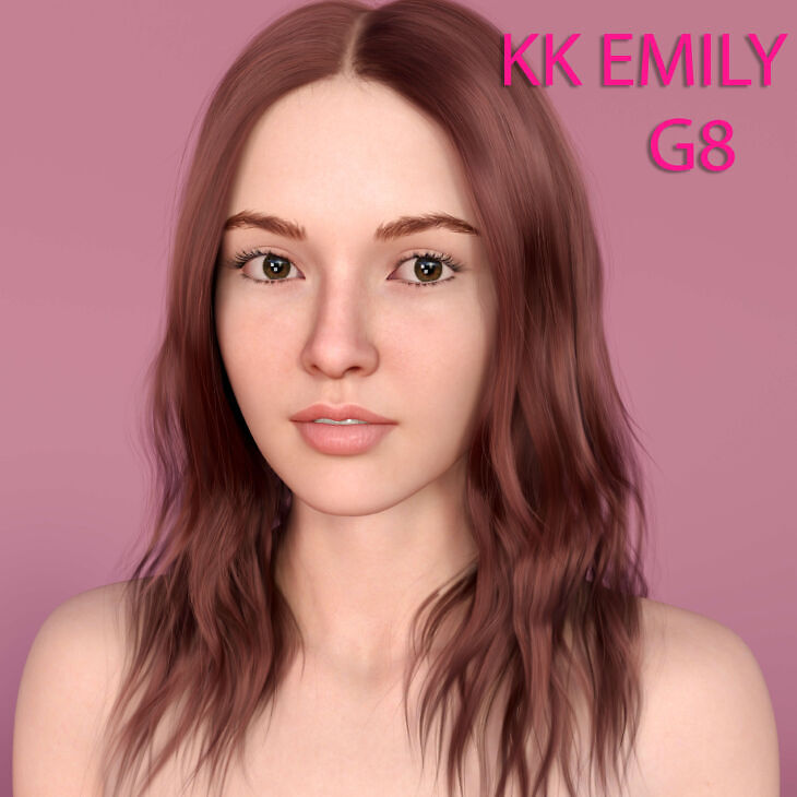 Kk Emily Character for Genesis 8,8.1 Female_DAZ3D下载站